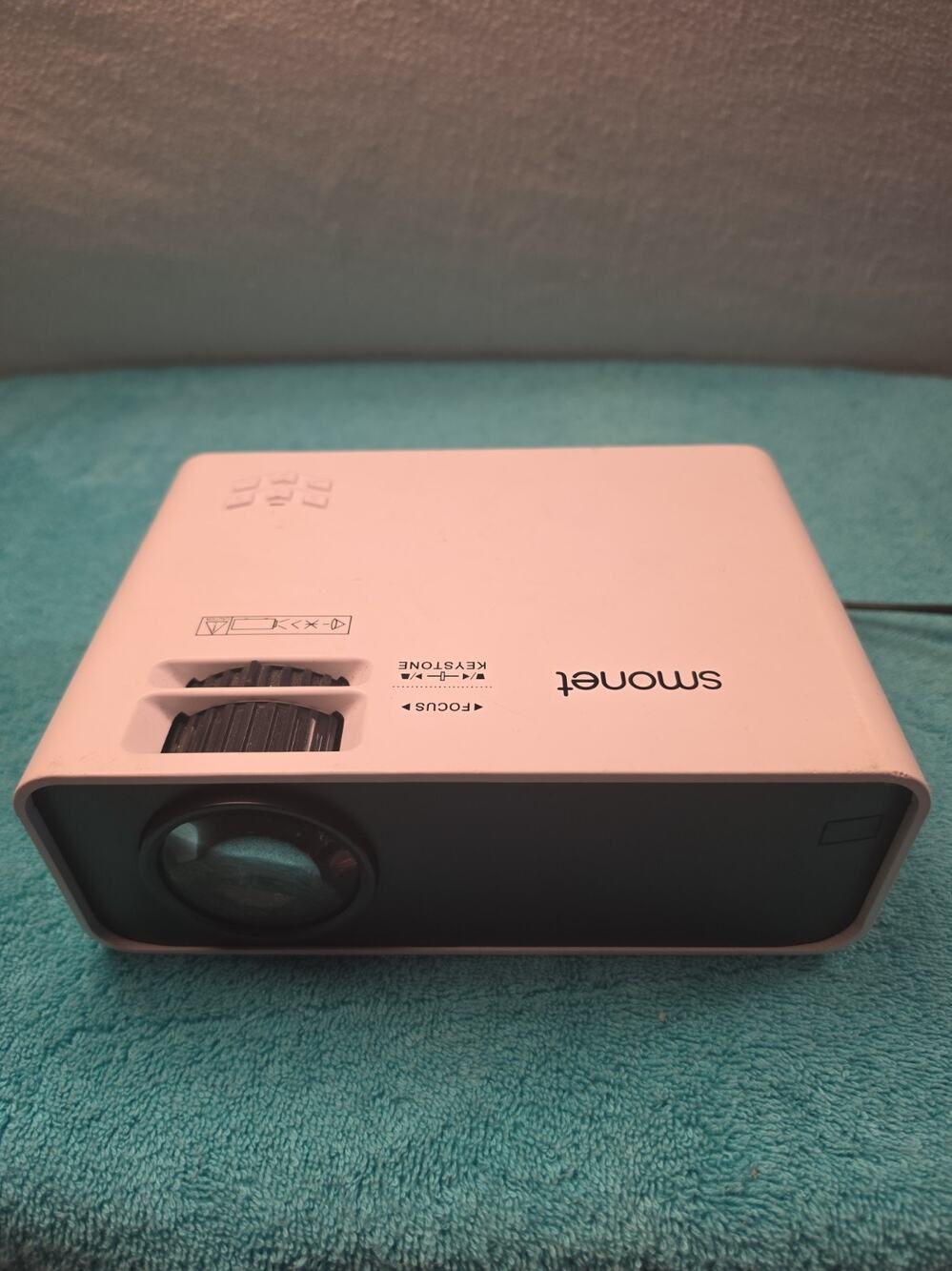 Compact White Digital Mini Projector Home Theater